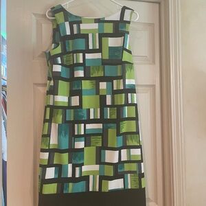 Geometric sleeveless dress